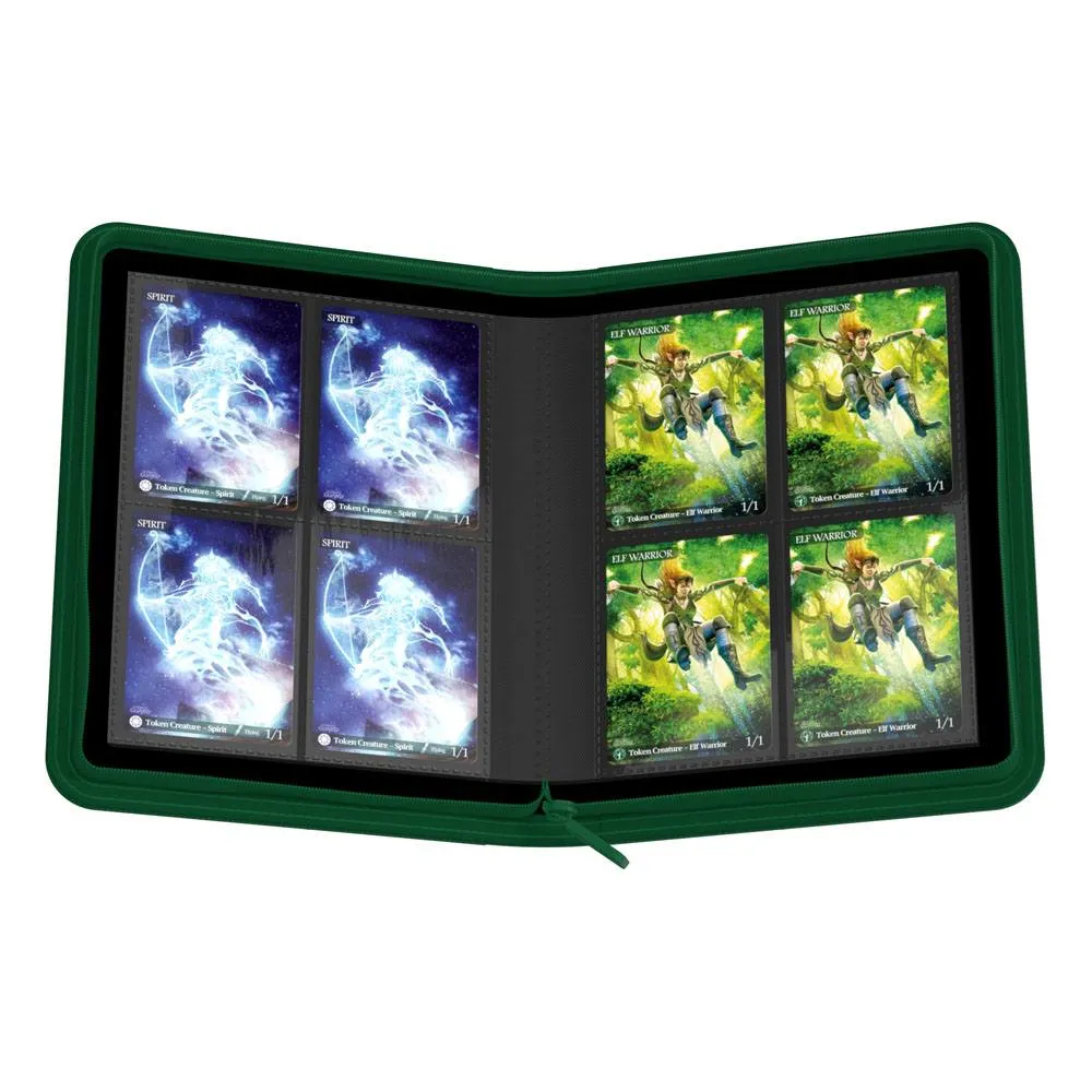 Ultimate Guard Zipfolio (160 double-sleeved cards) 8-Pocket 70 x 97 mm Xenoskin - Green